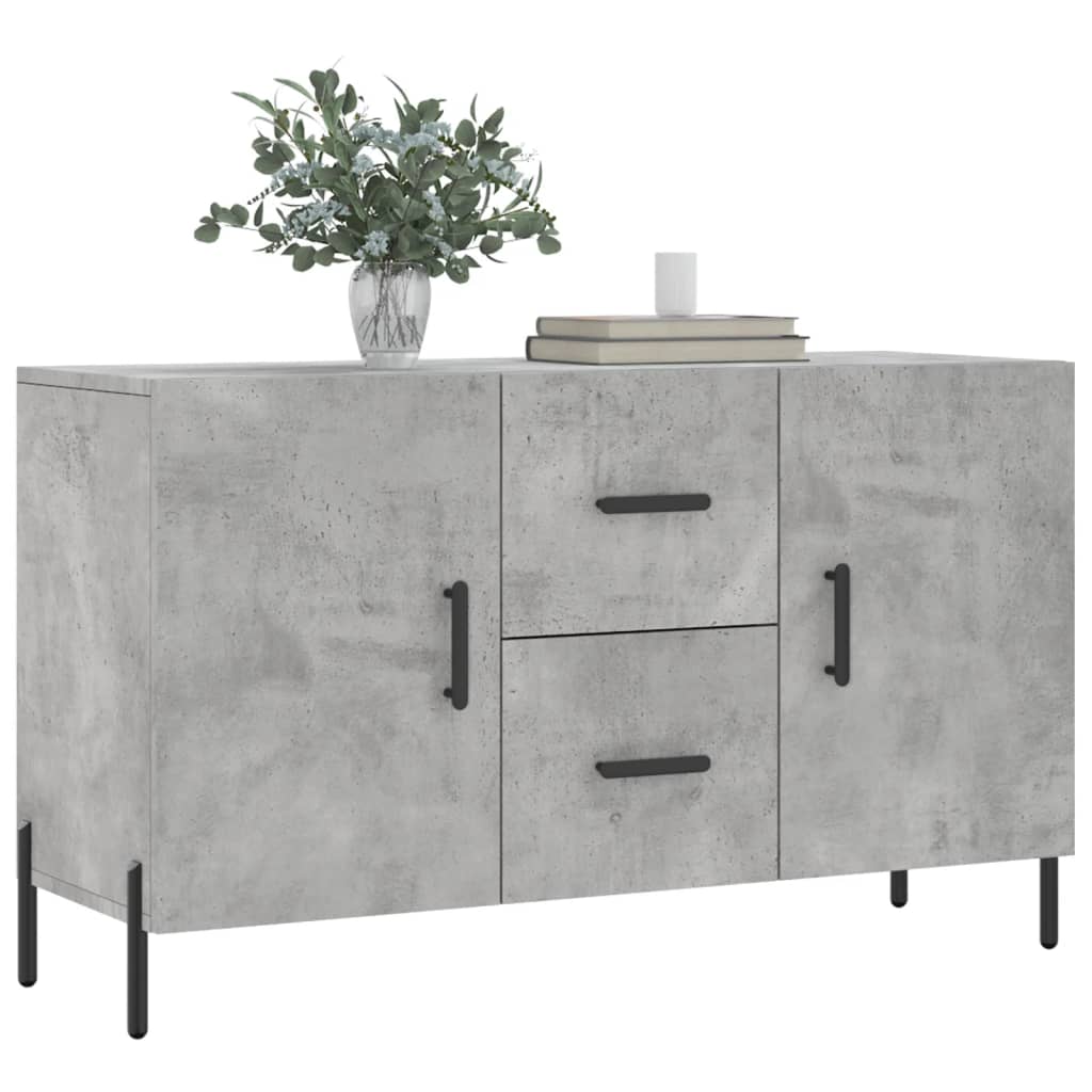 vidaXL Dressoir 100x36x60 cm bewerkt hout betongrijs afbeelding