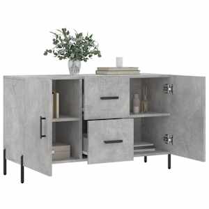 Příborník betonově šedý 100 x 36 x 60 cm kompozitní dřevo - obrázek 4