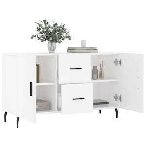 Příborník bílý 100 x 36 x 60 cm kompozitní dřevo - obrázek 4