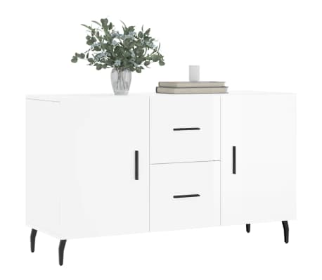 vidaXL Sideboard High Gloss White 100x36x60 cm Engineered Wood