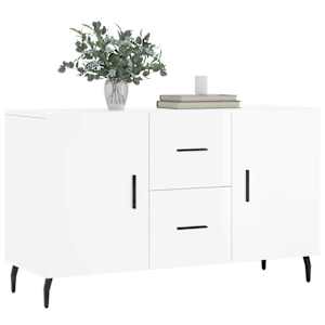 vidaXL Sideboard High Gloss White 100x36x60 cm Engineered Wood