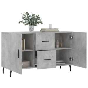 Příborník betonově šedý 100 x 36 x 60 cm kompozitní dřevo - obrázek 4