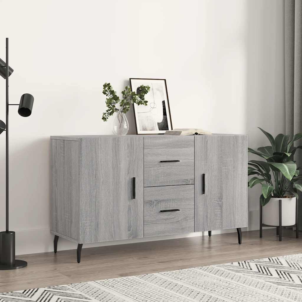 vidaXL Senkki harmaa Sonoma 100x36x60 cm tekninen puu