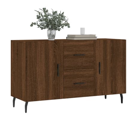 vidaXL Buffet chêne marron 100x36x60 cm bois d'ingénierie