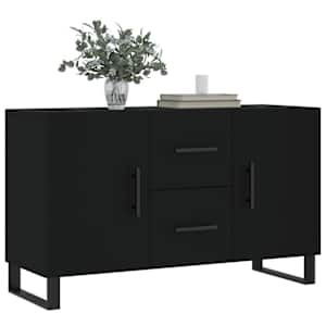 vidaXL Sideboard Schwarz 100x36x60 cm Holzwerkstoff