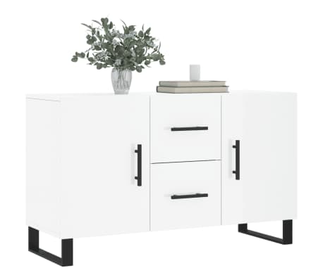 vidaXL Dulap, alb extralucios, 100x36x60 cm, lemn compozit