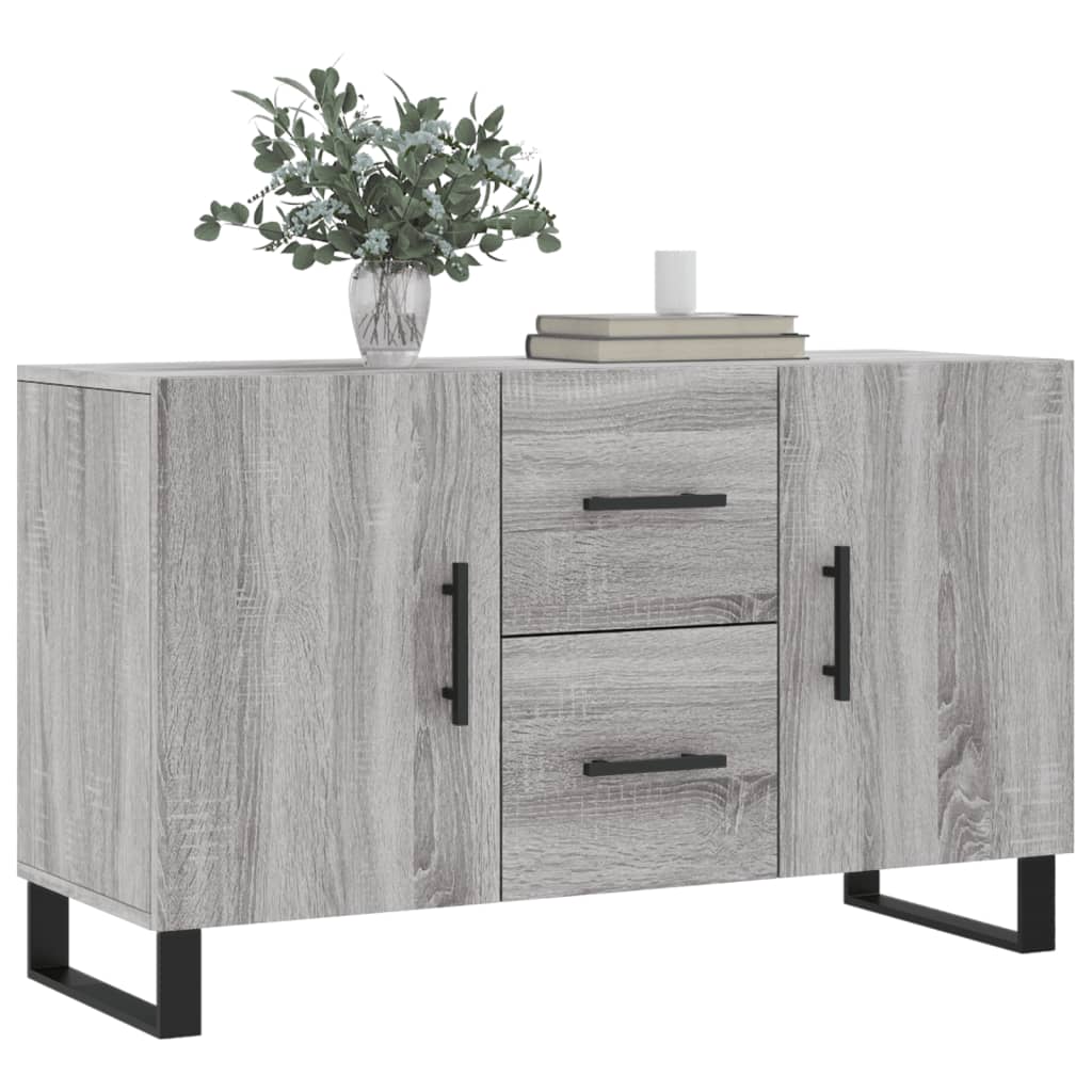 vidaXL Dressoir 100x36x60 cm bewerkt hout grijs sonoma eikenkleurig afbeelding