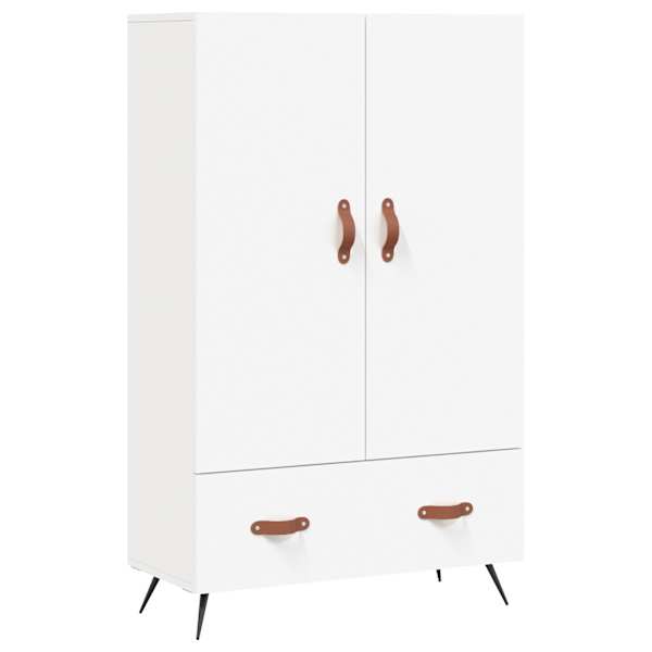 vidaXL k&otilde;rge kapp, valge, 69,5 x 31 x 115 cm, tehispuit