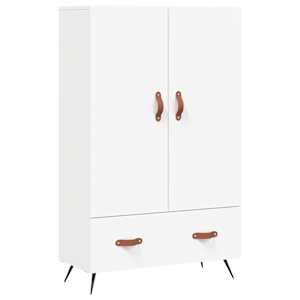 Skříň highboard bílá 69,5 x 31 x 115 cm kompozitní dřevo - obrázek 2