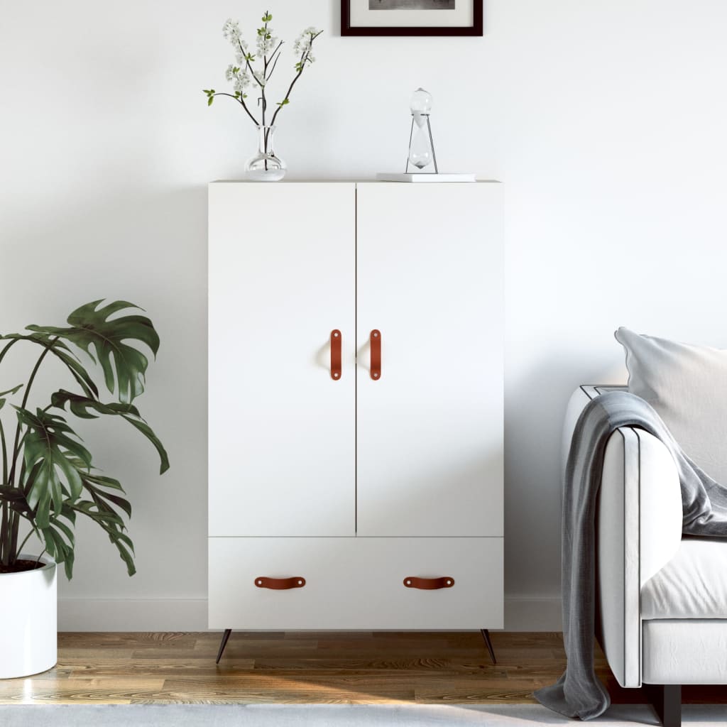 Credenza Bianca 69,5x31x115 cm in Legno Multistrato vidaXL