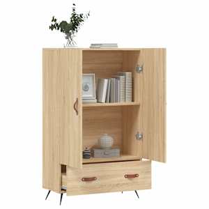 Skříň highboard dub sonoma 69,5 x 31 x 115 cm kompozitní dřevo - obrázek 3