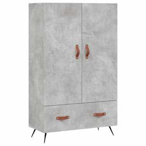 Skříň highboard betonově šedá 69,5x31x115 cm kompozitní dřevo - obrázek 2