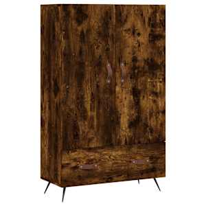 vidaXL k&otilde;rge kapp, suitsutatud tamm, 69,5 x 31 x 115 cm, tehispuit