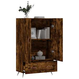 Skříň highboard kouřový dub 69,5 x 31 x 115 cm kompozitní dřevo - obrázek 3