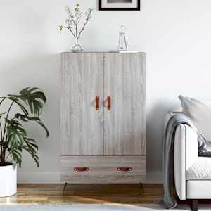 Skříň highboard šedá sonoma 69,5 x 31 x 115 cm kompozitní dřevo - obrázek 1