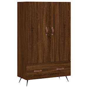 Skříň highboard hnědý dub 69,5 x 31 x 115 cm kompozitní dřevo - obrázek 2