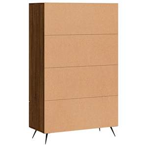 Skříň highboard hnědý dub 69,5 x 31 x 115 cm kompozitní dřevo - obrázek 8
