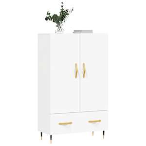 Skříň highboard bílá 69,5 x 31 x 115 cm kompozitní dřevo - obrázek 3