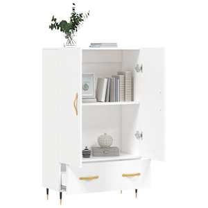 Skříň highboard bílá 69,5 x 31 x 115 cm kompozitní dřevo - obrázek 4