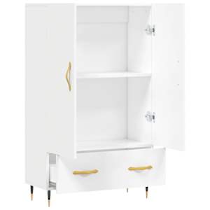 Skříň highboard bílá 69,5 x 31 x 115 cm kompozitní dřevo - obrázek 5
