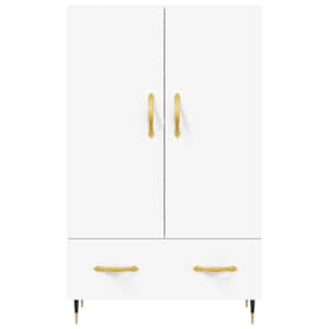 Skříň highboard bílá 69,5 x 31 x 115 cm kompozitní dřevo - obrázek 6