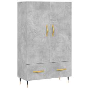 Skříň highboard betonově šedá 69,5x31x115 cm kompozitní dřevo - obrázek 2