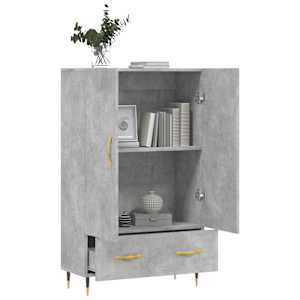 Skříň highboard betonově šedá 69,5x31x115 cm kompozitní dřevo - obrázek 4