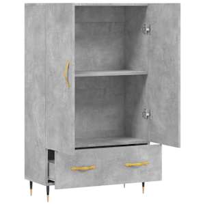 Skříň highboard betonově šedá 69,5x31x115 cm kompozitní dřevo - obrázek 5