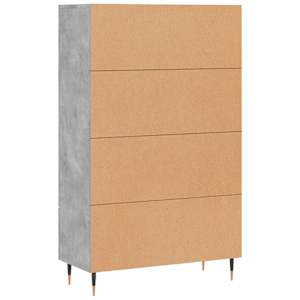 Skříň highboard betonově šedá 69,5x31x115 cm kompozitní dřevo - obrázek 8
