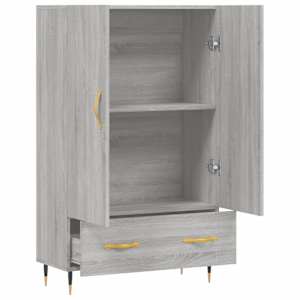 Skříň highboard šedá sonoma 69,5 x 31 x 115 cm kompozitní dřevo - obrázek 5