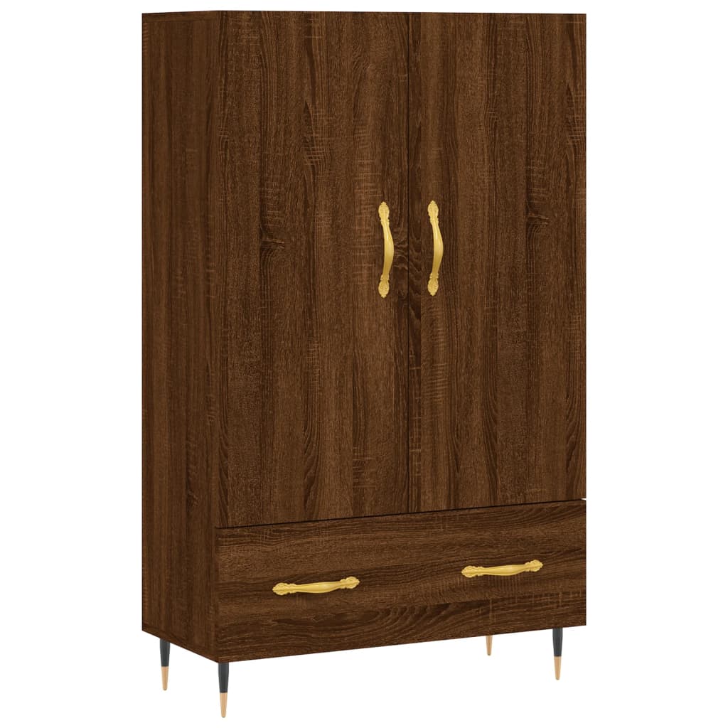 vidaXL Skříň highboard hnědý dub 69,5 x 31 x 115 cm kompozitní dřevo