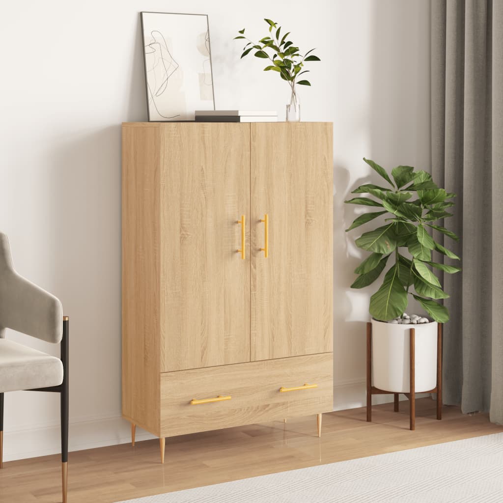 vidaXL Highboard Sonoma-Eiche 69,5x31x115 cm Holzwerkstoff