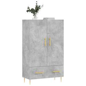 Skříň highboard betonově šedá 69,5x31x115 cm kompozitní dřevo - obrázek 3