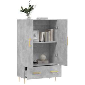 Skříň highboard betonově šedá 69,5x31x115 cm kompozitní dřevo - obrázek 4