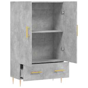Skříň highboard betonově šedá 69,5x31x115 cm kompozitní dřevo - obrázek 5