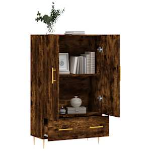 Skříň highboard kouřový dub 69,5 x 31 x 115 cm kompozitní dřevo - obrázek 4