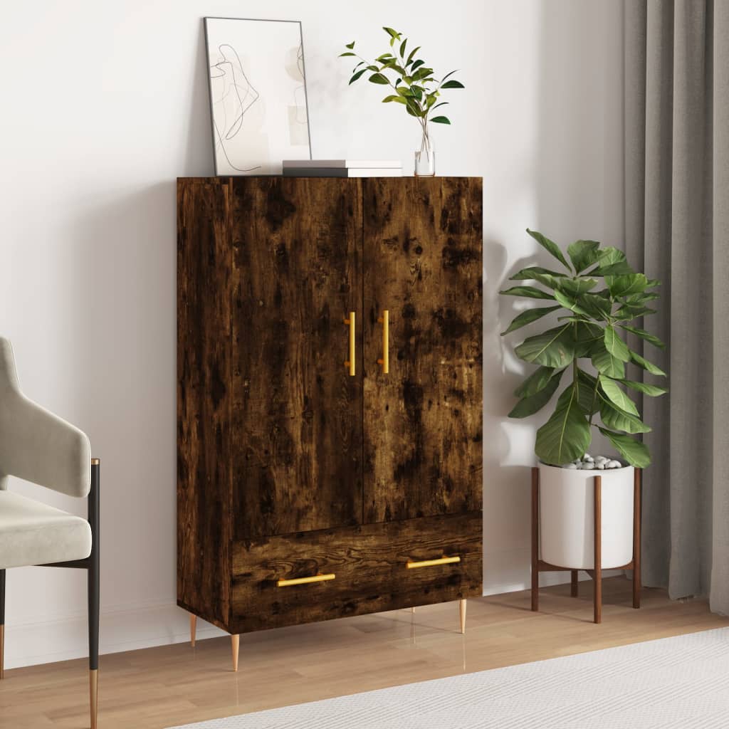 vidaXL Highboard Räuchereiche 69,5x31x115 cm Holzwerkstoff