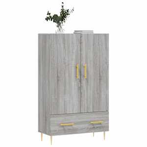 Skříň highboard šedá sonoma 69,5 x 31 x 115 cm kompozitní dřevo - obrázek 3