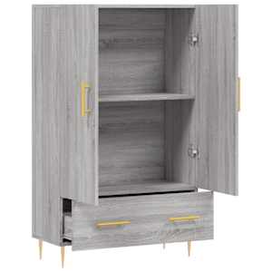 Skříň highboard šedá sonoma 69,5 x 31 x 115 cm kompozitní dřevo - obrázek 5