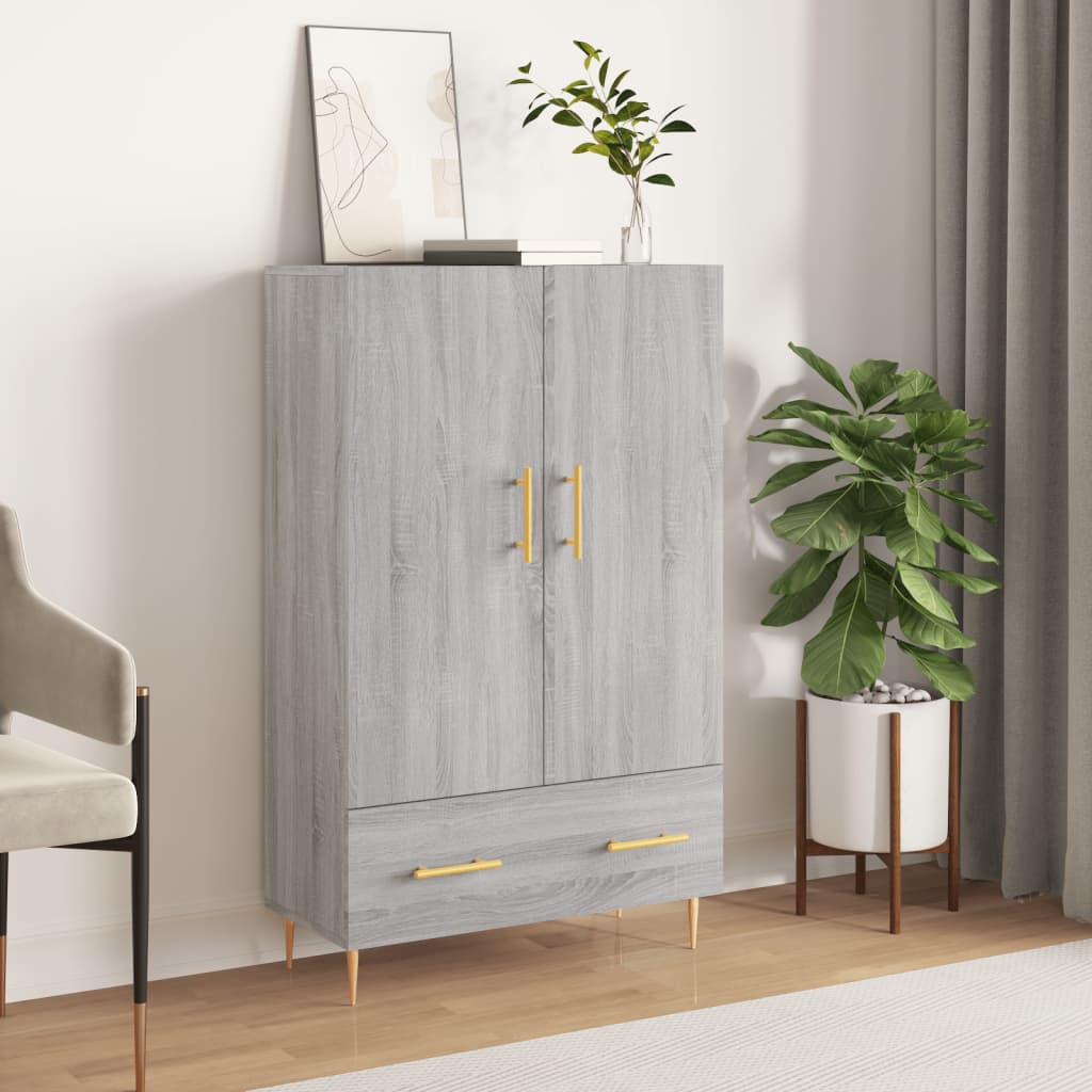 vidaXL Highboard Grau Sonoma 69,5x31x115 cm Holzwerkstoff