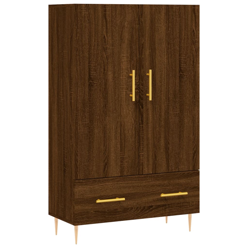 vidaXL Skříň highboard hnědý dub 69,5 x 31 x 115 cm kompozitní dřevo