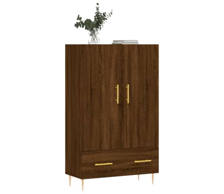 vidaXL Dulap &icirc;nalt, stejar maro, 69,5x31x115 cm, lemn prelucrat