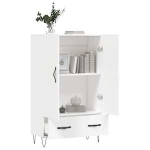 Skříň highboard bílá 69,5 x 31 x 115 cm kompozitní dřevo - obrázek 4