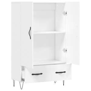Skříň highboard bílá 69,5 x 31 x 115 cm kompozitní dřevo - obrázek 5