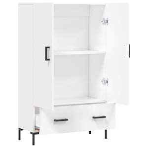 Skříň highboard bílá 69,5 x 31 x 115 cm kompozitní dřevo - obrázek 5