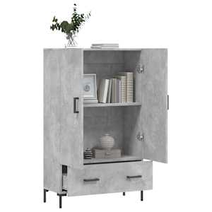 Skříň highboard betonově šedá 69,5x31x115 cm kompozitní dřevo - obrázek 4