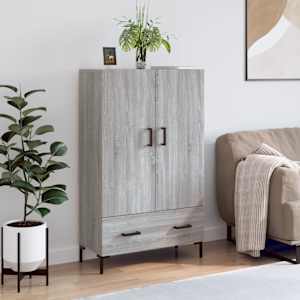 Skříň highboard šedá sonoma 69,5 x 31 x 115 cm kompozitní dřevo - obrázek 1