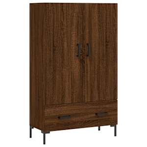 Skříň highboard hnědý dub 69,5 x 31 x 115 cm kompozitní dřevo - obrázek 2