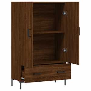 Skříň highboard hnědý dub 69,5 x 31 x 115 cm kompozitní dřevo - obrázek 5