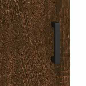 Skříň highboard hnědý dub 69,5 x 31 x 115 cm kompozitní dřevo - obrázek 10